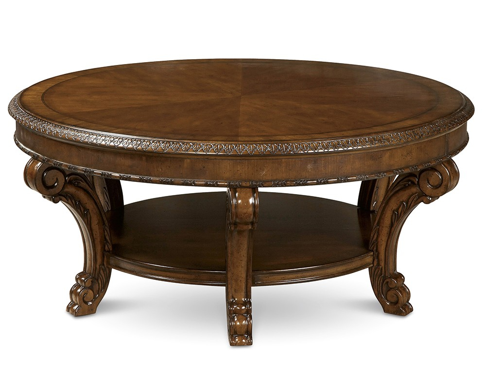 Old World Round Cocktail Table pertaining to proportions 1000 X 800