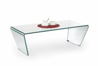 Olly Clear Bent Glass Coffee Table With Angled Legs regarding proportions 4943 X 3627