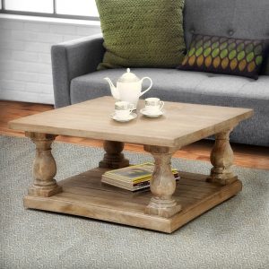 One Allium Way Hazel Pedestal Coffee Table Wayfair with measurements 1000 X 1000