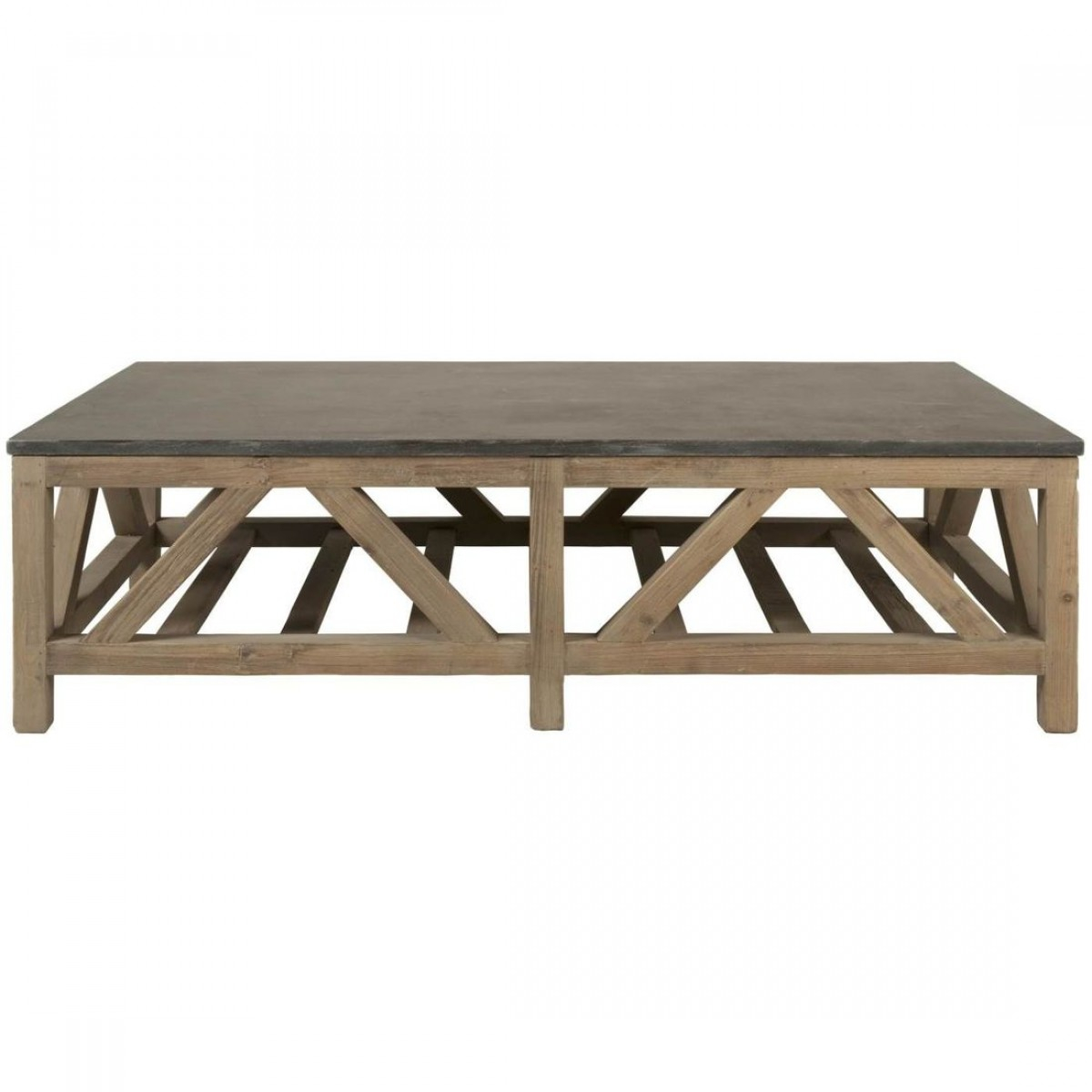 Orient Express Bella Antique Blue Stone Coffee Table In Smoke Gray Pine with regard to size 1200 X 1200