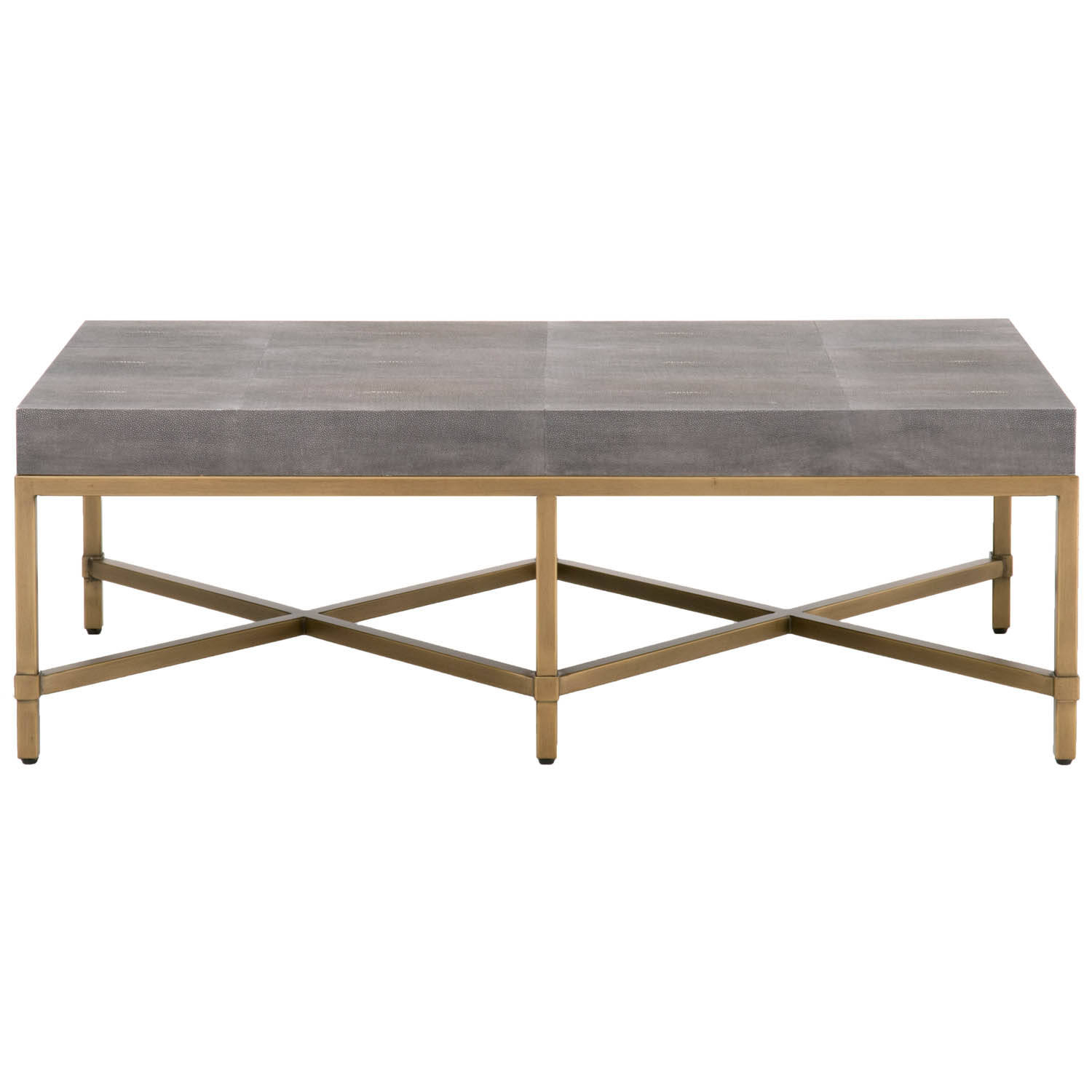 Orient Express Strand Gray Shagreen Brushed Gold Coffee Table The with measurements 1500 X 1500