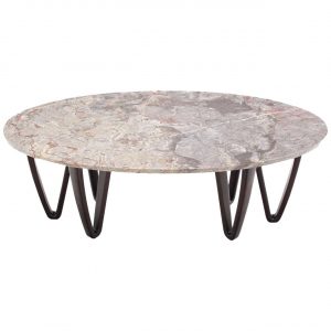 Oval Marble Top Coffee Table On Wooden Hair Pin Legs At 1stdibs throughout dimensions 1280 X 1280