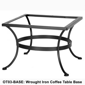 Ow Lee Standard Wrought Iron Bar Height Table Base throughout sizing 1000 X 1000