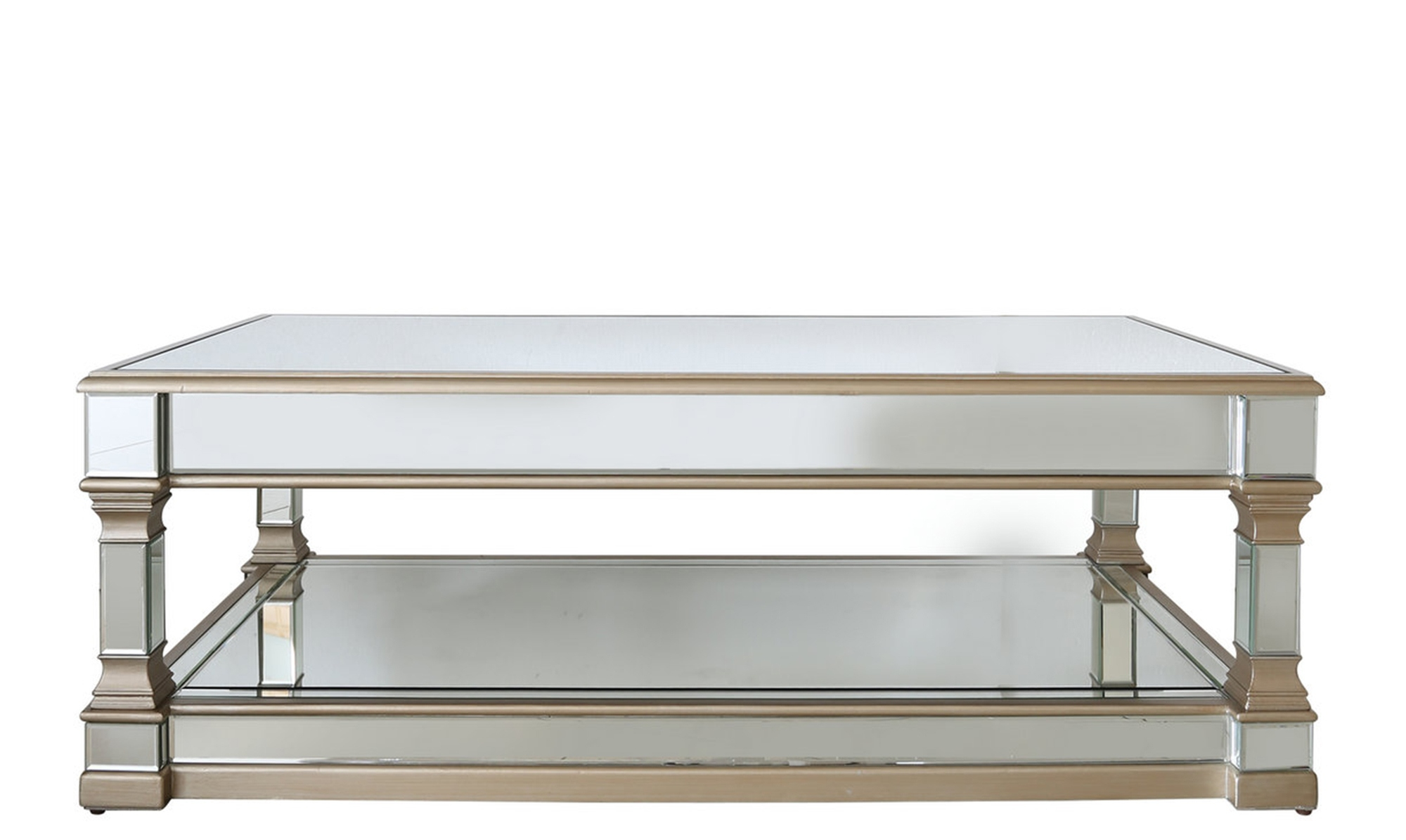 Palladium 130cm Mirror Coffee Table In Champagne All Bedroom pertaining to size 2000 X 1195