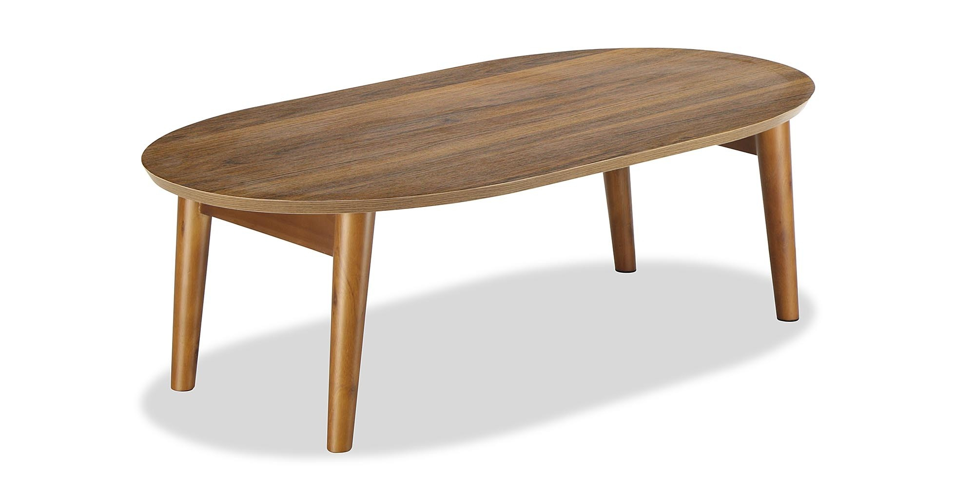 Payton Foldable Oval Coffee Table Walnut Furniture Home Dcor intended for size 2000 X 1000