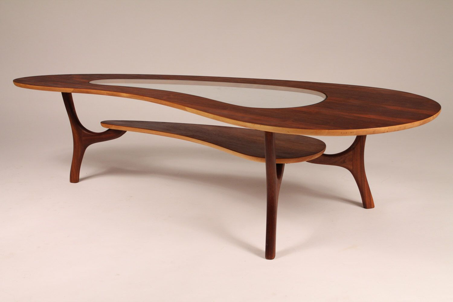 Pin Amy Wright On Mid Century Home Coffee Table Veneer Walnut pertaining to measurements 1500 X 1000
