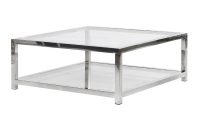 Polished Steel Square Coffee Table with regard to sizing 1200 X 1372