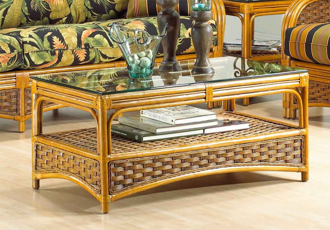 Portofino Rattan Coffee Table With Ogee Glass Top Not Sold Alone with sizing 1100 X 767
