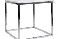 Prairie Whitechrome Marble End Table Temahome Eurway for dimensions 900 X 900