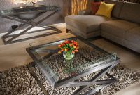 Premium Modern Large Square Coffee Table Glass Top Stainless Hattie throughout size 1200 X 1200