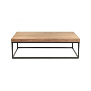 Primo Walnut Coffee Table Black Steel Or Chromed Legs Aflair For Home in sizing 1000 X 1000