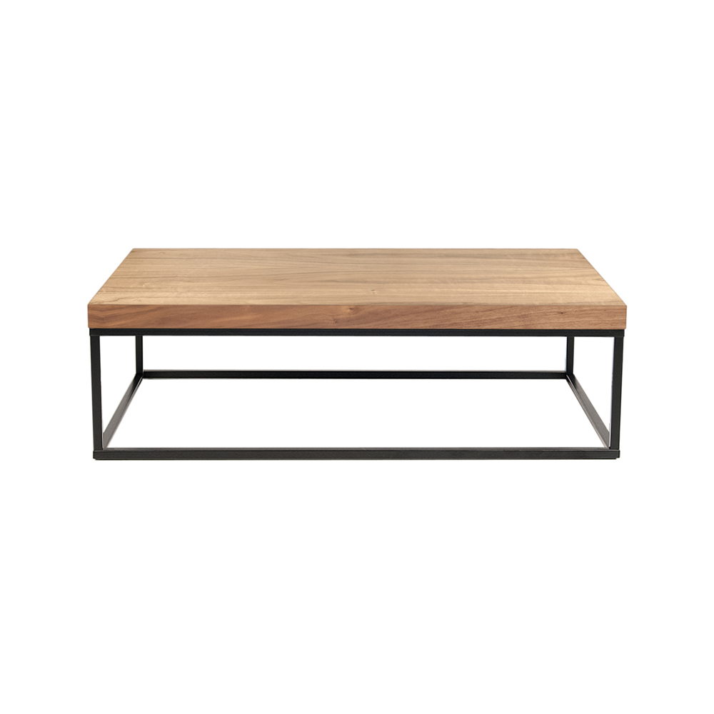 Primo Walnut Coffee Table Black Steel Or Chromed Legs Aflair For Home in sizing 1000 X 1000