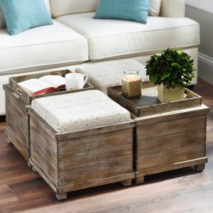 Product Details Taupe Cream Reversible Tabletop Storage Ottoman In in proportions 2000 X 2000