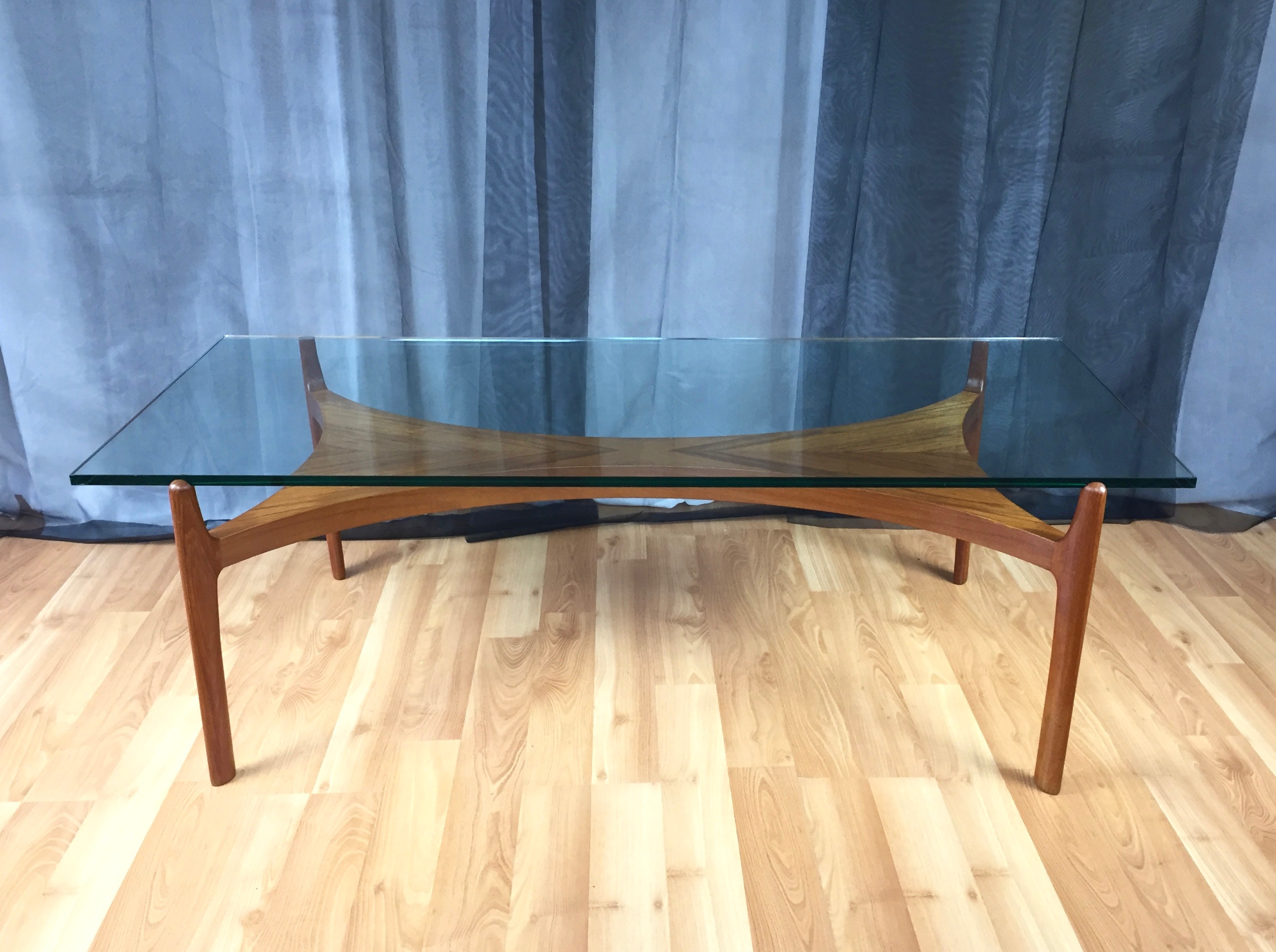 Rare Teak And Glass Coffee Table Sven Ellekaer For Christian pertaining to sizing 2823 X 2106