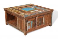 Reclaimed Indian Square Storage Coffee Table Casa Bella Furniture Uk inside measurements 1385 X 1000