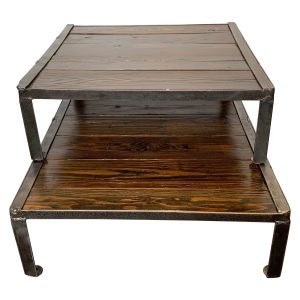 Reclaimed Pallets And Steel Repurposed As A Stacking Coffee Table within dimensions 3000 X 3000