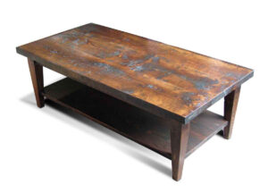 Reclaimed Pine Coffee Table With Bottom Shelf Olde Good Things intended for proportions 1200 X 863