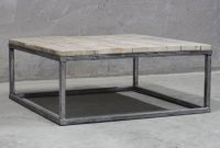 Reclaimed Wood Coffee Table With Raw Steel Box Frame Rust for sizing 1024 X 1024