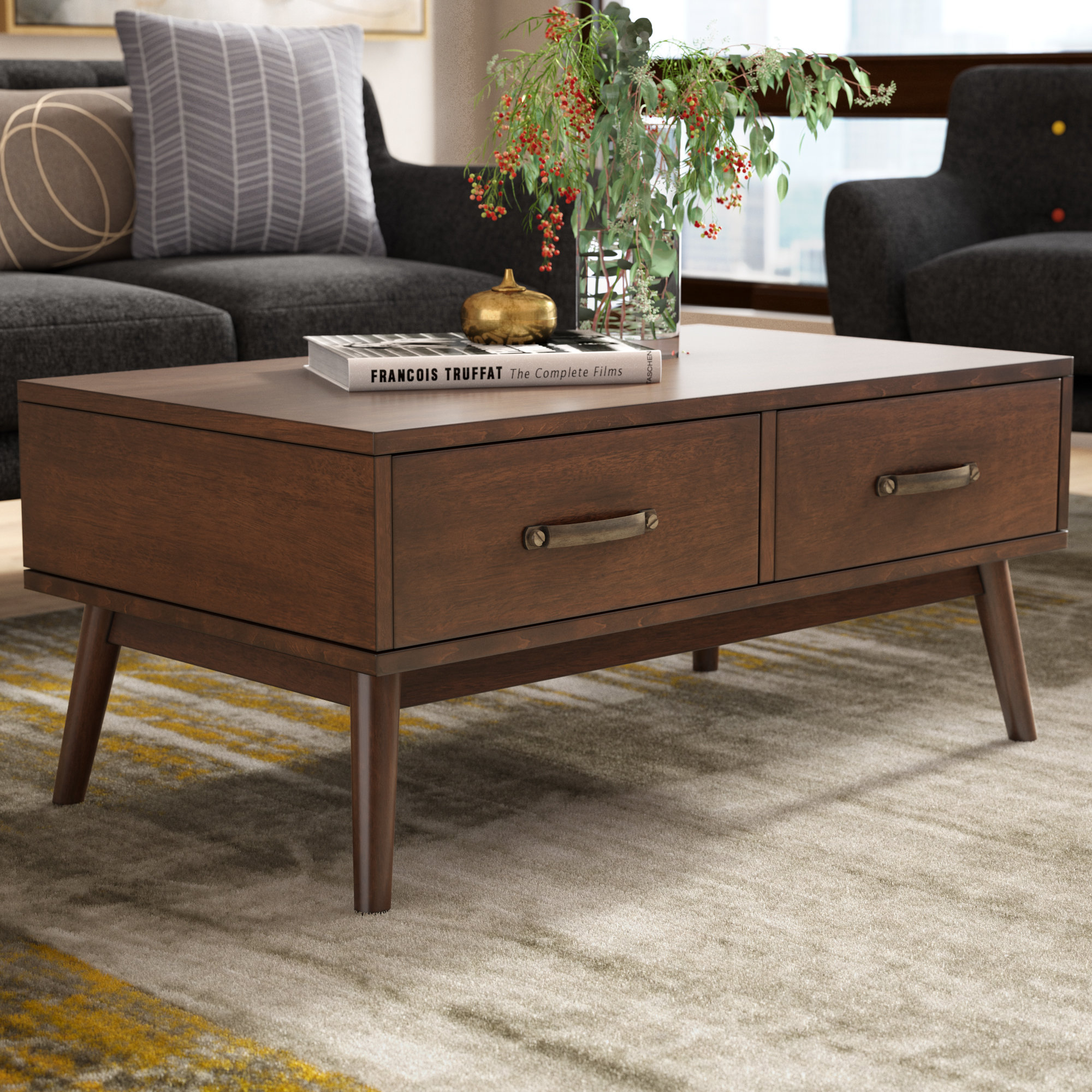 Ripton Mid Century Modern Coffee Table Reviews Joss Main in proportions 2000 X 2000