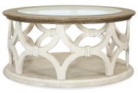 Riverside Furniture Elizabeth Two Tone Round Coffee Table With Glass for sizing 2362 X 2362
