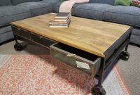 Rolling Coffee Table Furniture Outfitters with measurements 1024 X 768