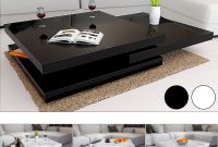 Rotating Coffee Table High Gloss Layers Modern Living Room Furniture pertaining to proportions 1000 X 1000