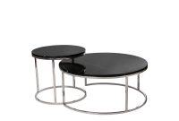 Round Chrome Coffee Table Som Interior for proportions 1200 X 900