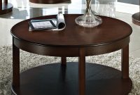 Round Espresso Coffee Table Coffee Tables within sizing 1000 X 931