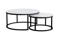 Round Nesting Coffee Table Stylish Marble Ayva Tables Set Of 2 World in dimensions 1000 X 1000