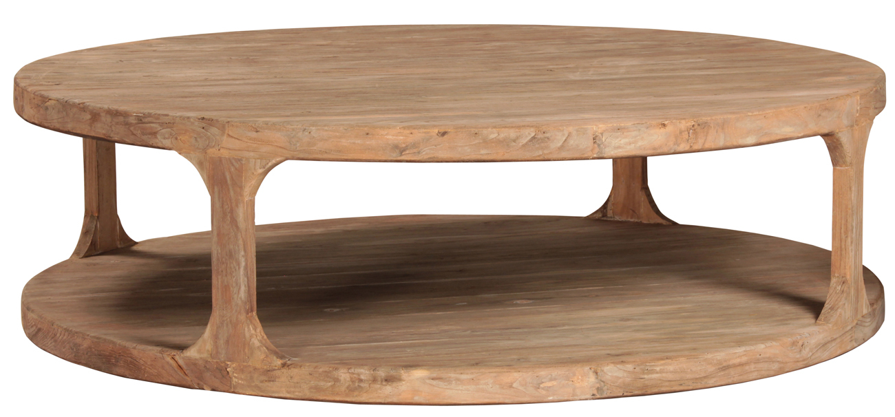 Round Reclaimed Wood Coffee Table Taramundi Furniture Home Decor regarding sizing 1300 X 606