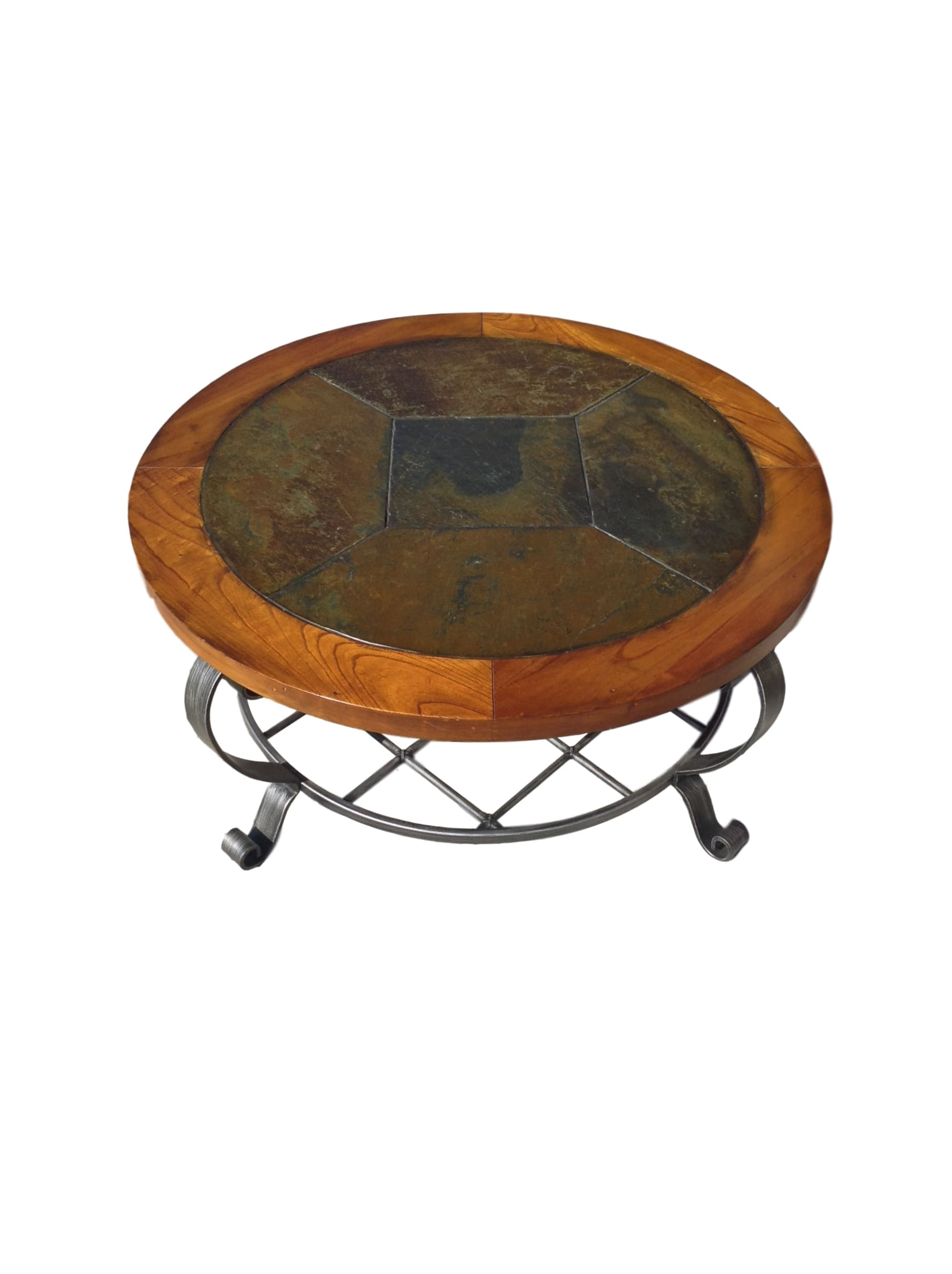 Round Stone Top Coffee Table Alabama Furniture in sizing 1856 X 2484