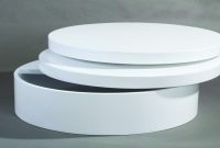 Round Swivel High Gloss White Coffee Table Homegenies intended for sizing 1280 X 720
