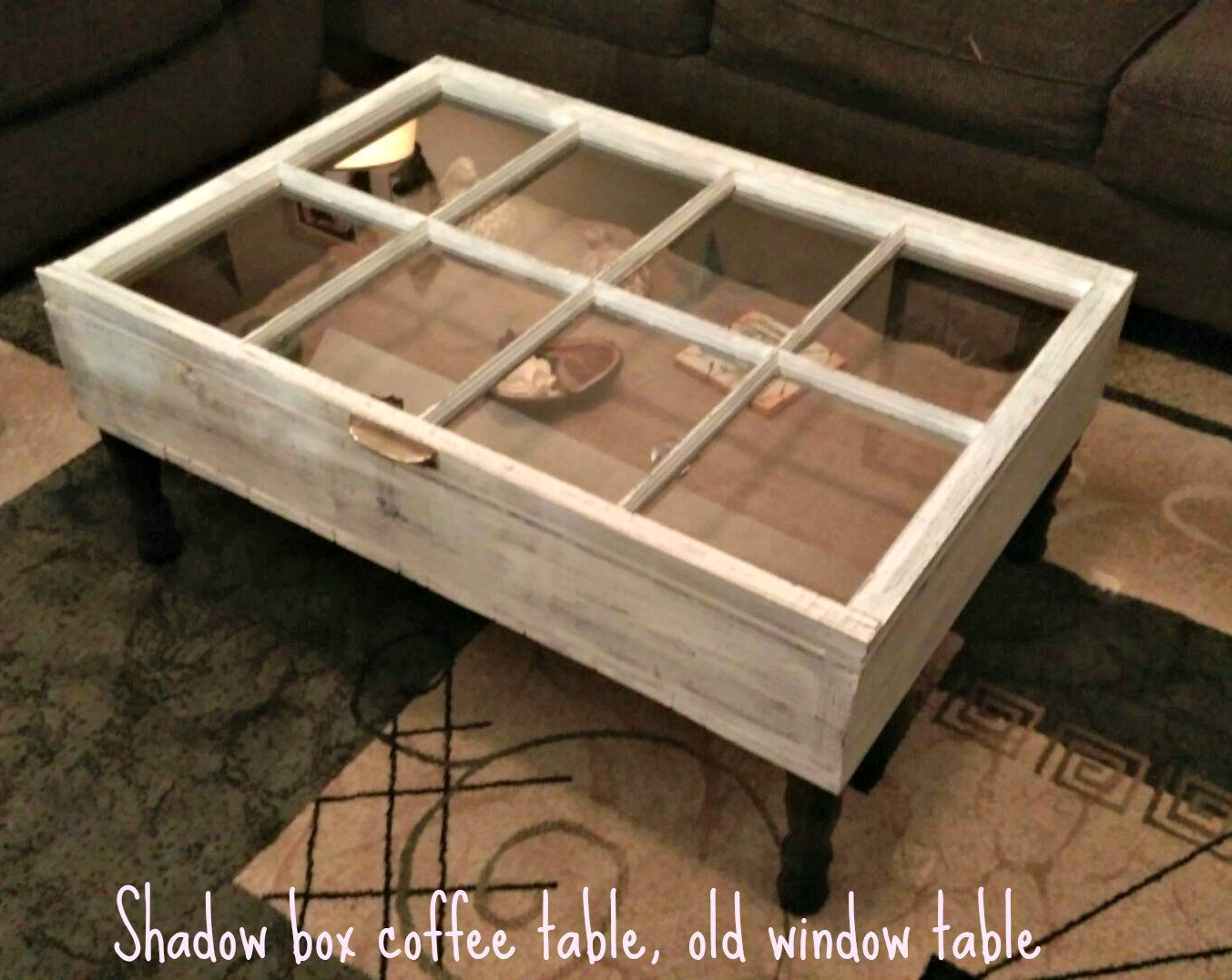 Rustic Coffee Table Military Display Table Shadow Box Coffee in size 1353 X 1076