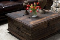 Rustic Coffee Tabletrunk Includes Hinged Lid For Handy Storage with regard to sizing 1200 X 1200