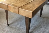 Rustic Industrial Huge Heavy 4inch Thick Beam Top Coffee Table Etsy with regard to proportions 794 X 1059