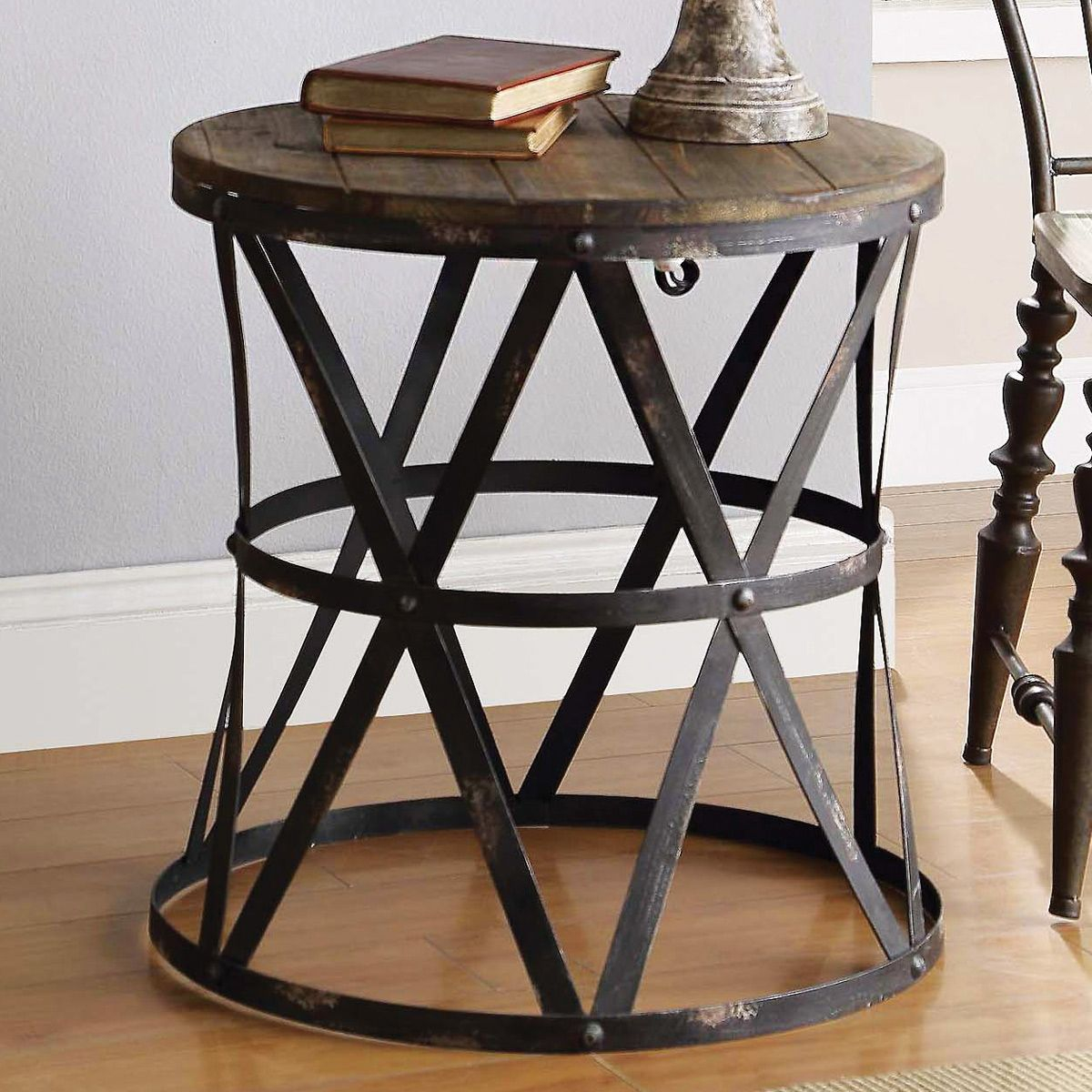 Rustic Modern Side Table In 2019 Dream Home Whatnots Rustic End regarding size 1200 X 1200
