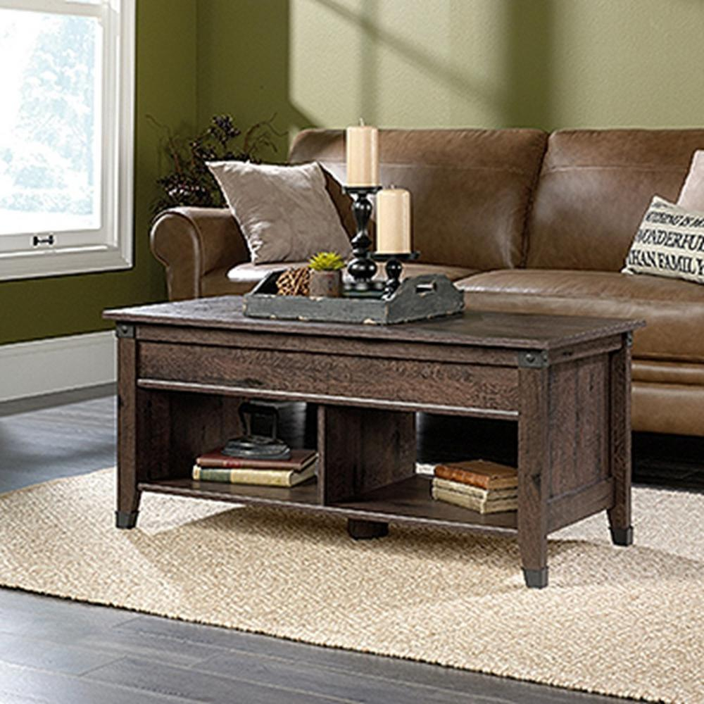 Sauder Carson Forge Lift Top Coffee Table Multiple Finishes in measurements 1000 X 1000