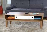 Sauder Soft Modern Coffee Table Walnut Finish With White Accent in sizing 2000 X 2000