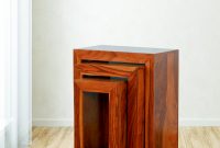 Sheesham Solid Wood Cube Nesting Coffee Tables Set Of 3 Lm pertaining to measurements 1280 X 1280