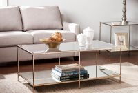 Silver Orchid Olivia Goldtone Glass Top Coffee Table with regard to size 3000 X 3000