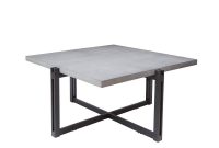 Silverwood Furniture Reimagined Dakota Gray Square Concrete Top within proportions 1000 X 1000