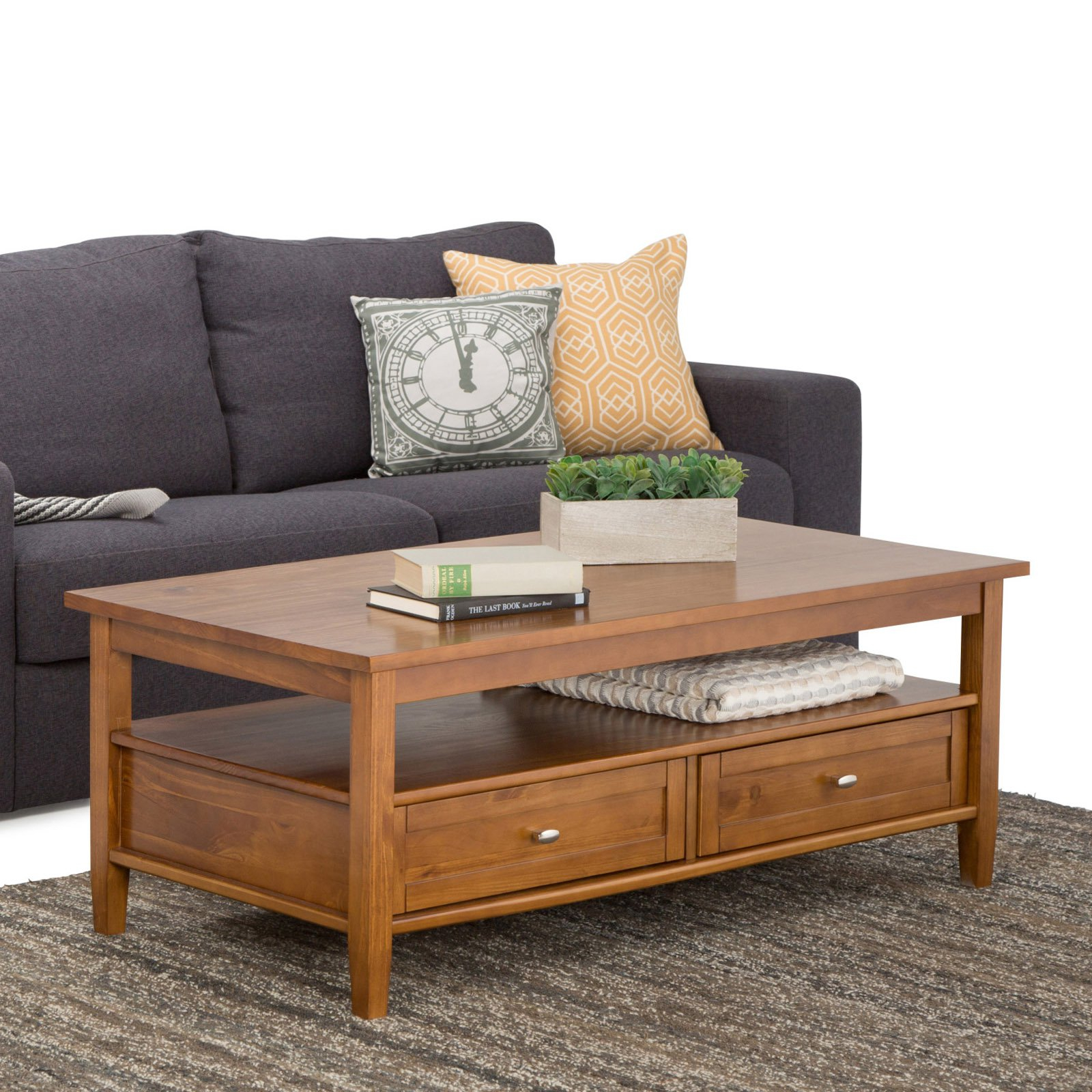 Simpli Home Warm Shaker Coffee Table Walmart pertaining to sizing 1600 X 1600