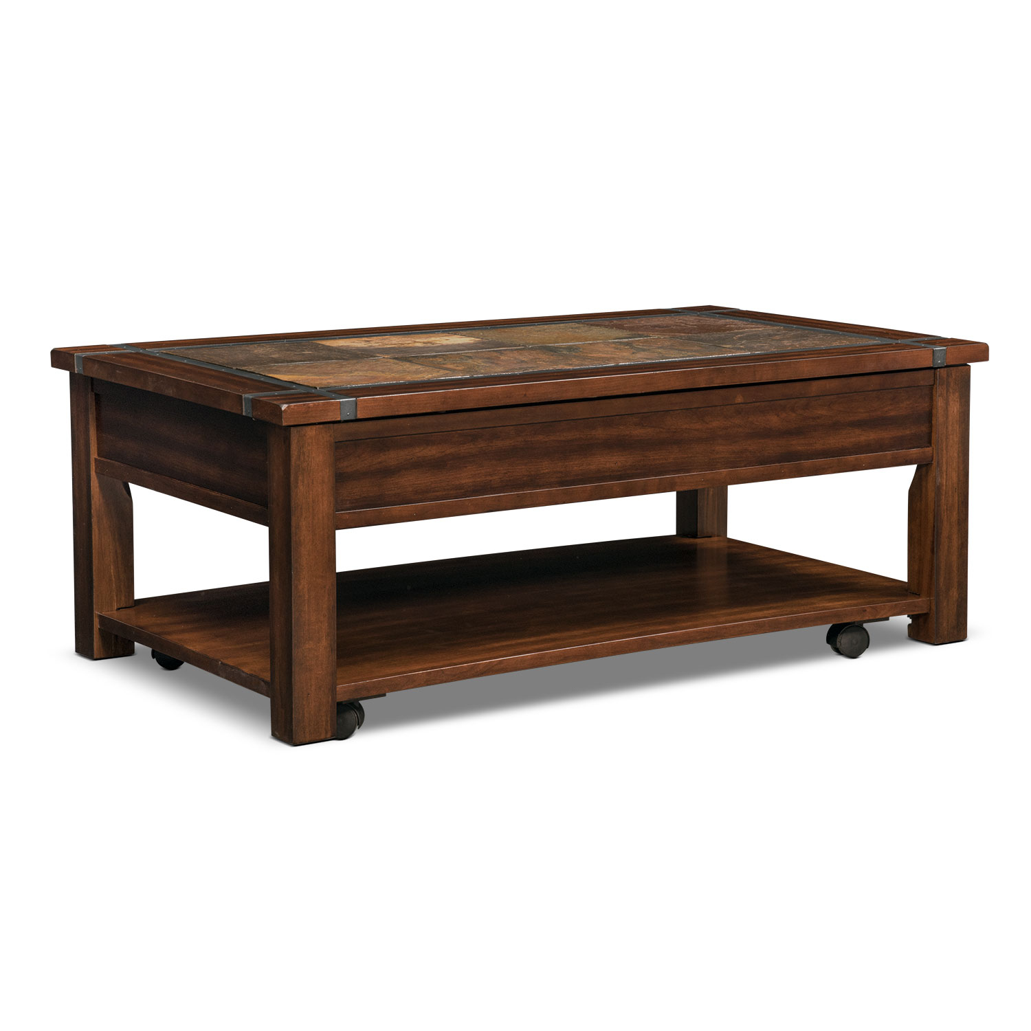 Slate Ridge Lift Top Coffee Table Cherry American Signature throughout size 1500 X 1500
