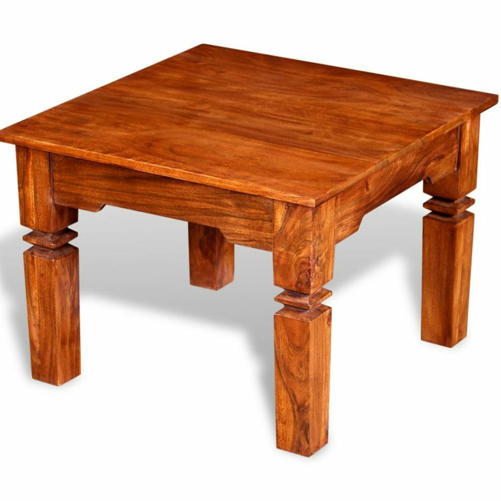Small Vintage Coffee Table Solid Wood Living Room Retro Side End for sizing 1000 X 1000