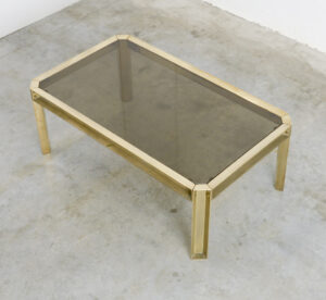 Solid Brass Coffee Table Of The 1970s Vintage Design Point with proportions 980 X 900