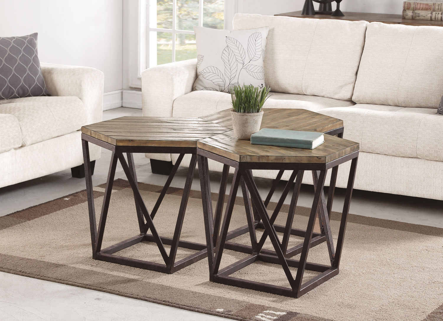 Spectrum Bunching Coffee Table Frontroom Furnishings for dimensions 1500 X 1086