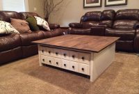 Square Apothecary Coffee Table With Toy Box Rrundle Ana White with regard to size 1136 X 852