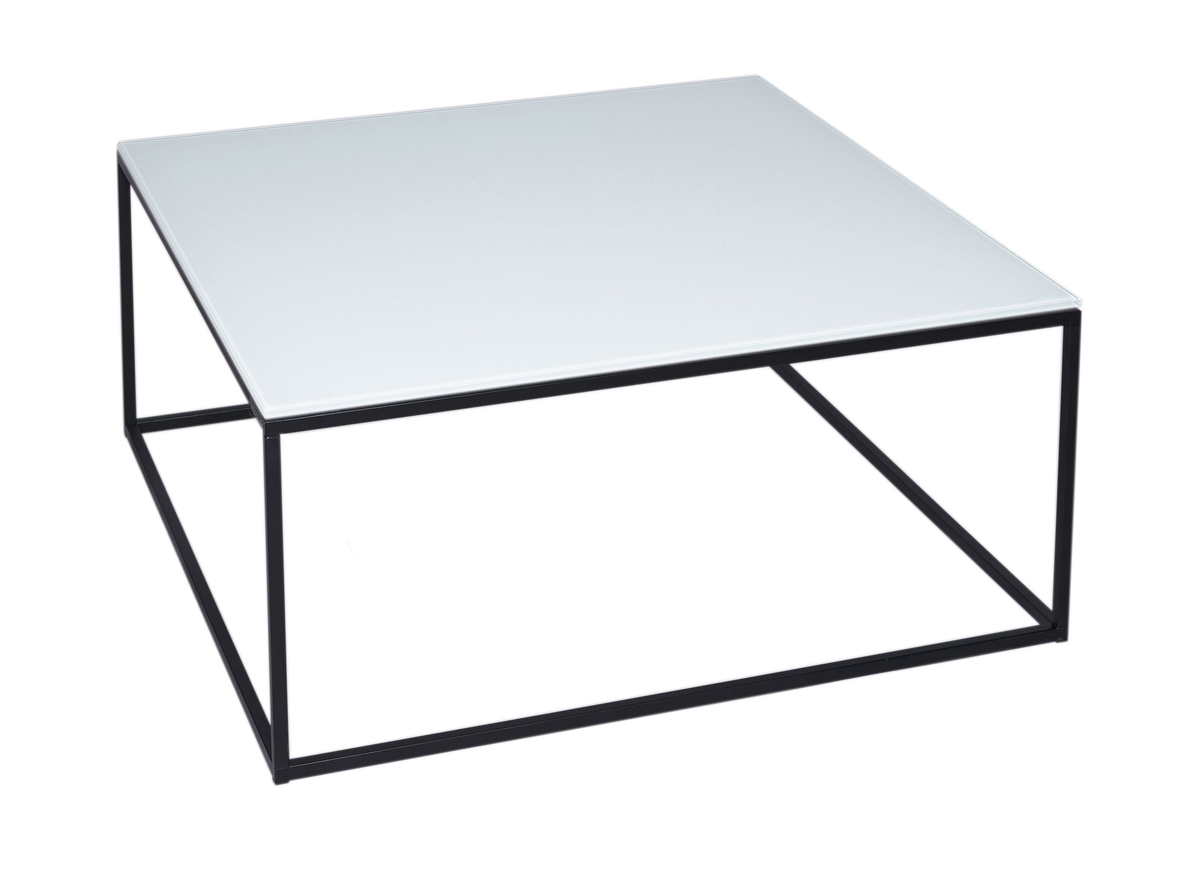 Square Coffee Table Kensal White With Black Base Collection From inside dimensions 2414 X 1810