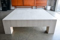 Square Travertine Coffee Table Circa 1980 At 1stdibs inside proportions 1600 X 1068