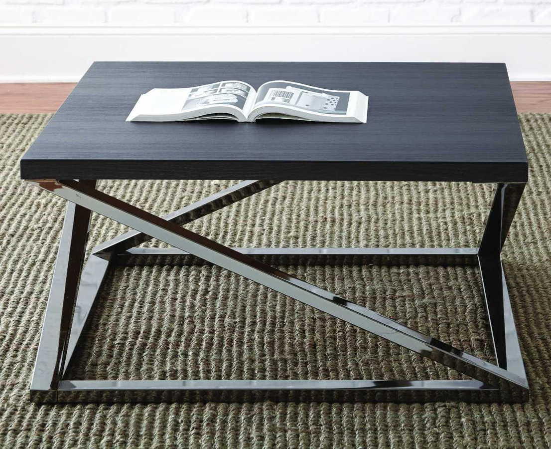 Steve Silver Aegean Black Cocktail Table The Classy Home with measurements 1106 X 900